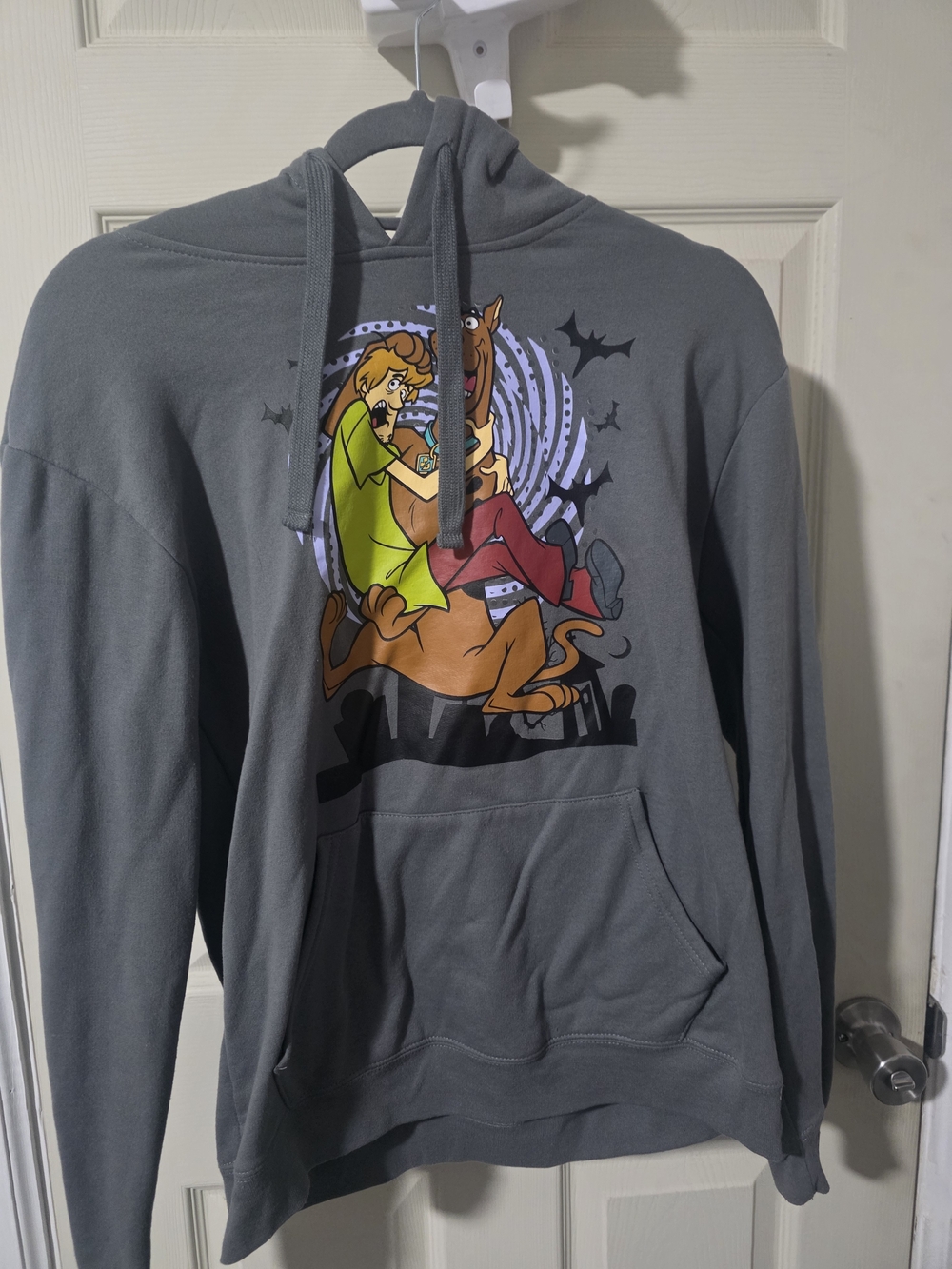 Men's Grey Scooby-Doo Graphic Hoodie Sweatshirt